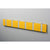 Knax Horizontal Colored Coat Hook Coat Hooks Loca 6 hooks Aluminum Summer Yellow